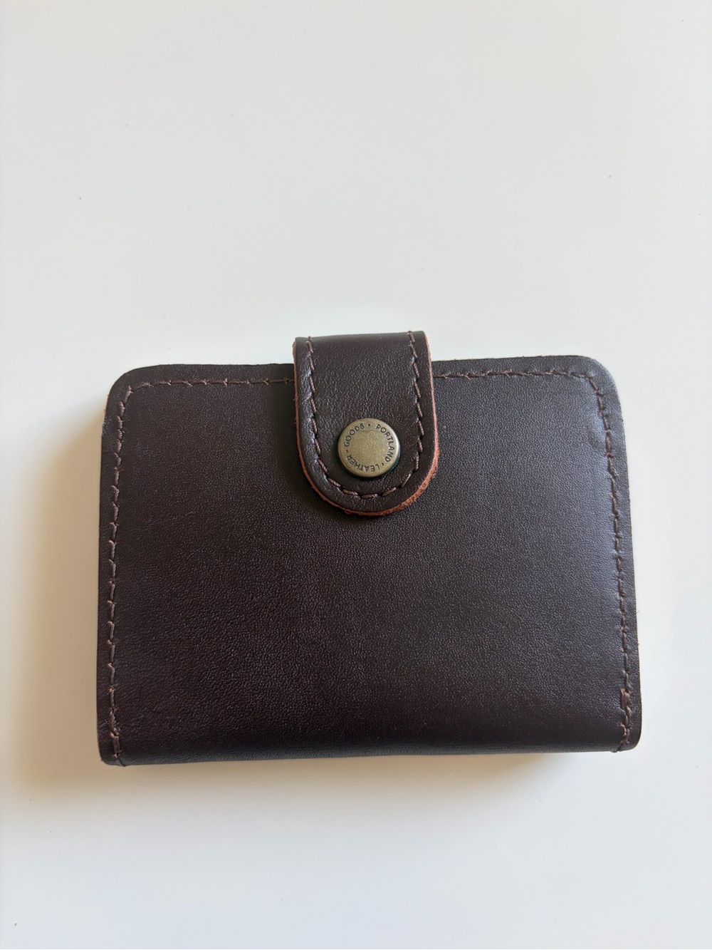 NWOT Portland Leather Goods Mini Bifold Wallet in Grizzly 🐻🤎